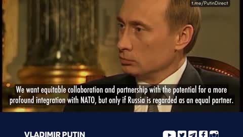 23 years ago Putin laid out his main concerns with regard to NATO