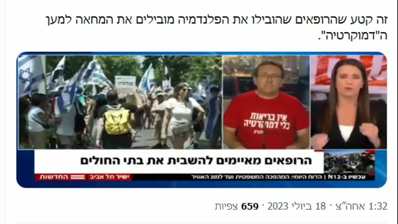 אלונה אלמן הרופאים שהובילו את פייק המגיפה מובילים את המחאה למען הדמוקרטיה מעניין