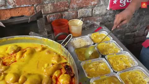 KADHI CHAWAL _ Best of Ghaziabad _ Indian Street Food _ Tasty and Buttery