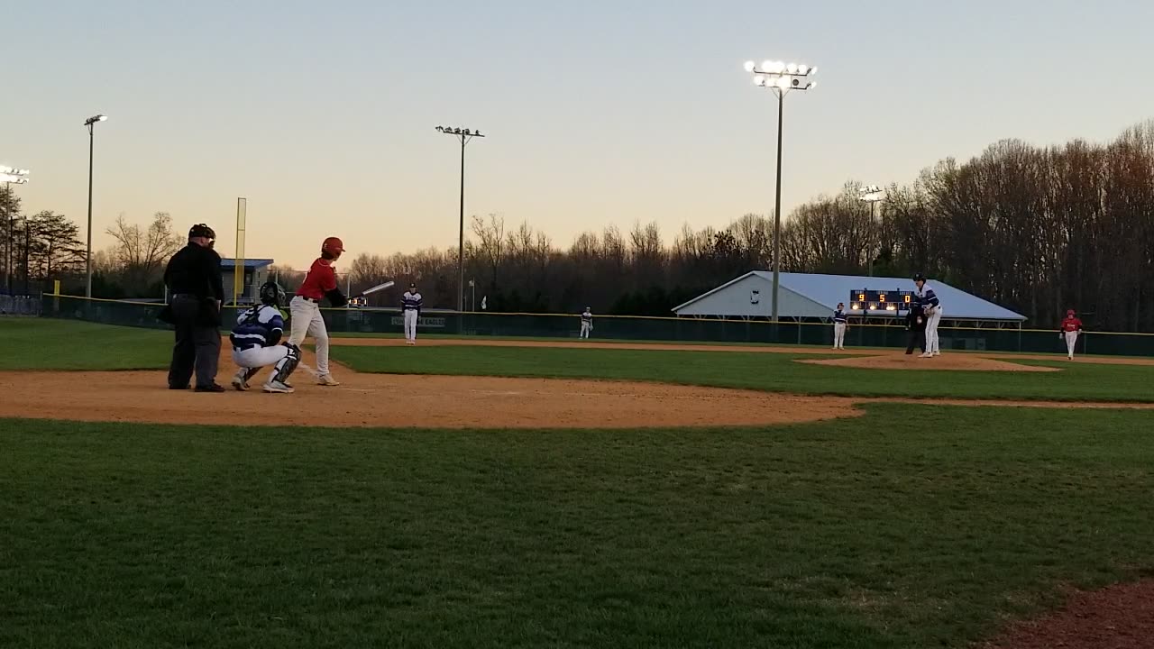 Kyle Kirkland Clover High School JV Baseball, Pitch 5, Game 1 Nafo