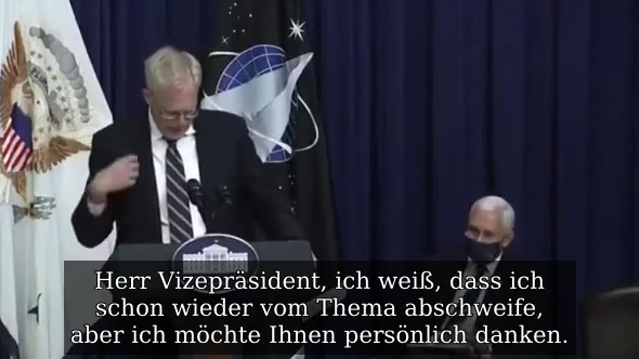 Chris Miller dankt Vizepräsident Pence