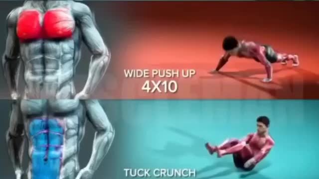 Six packs home workout video