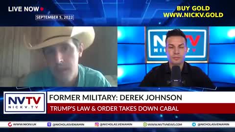 Former Military Derek Johnson Discusses Trump's Law & Order Takes Down Cabal with Nicholas Veniamin