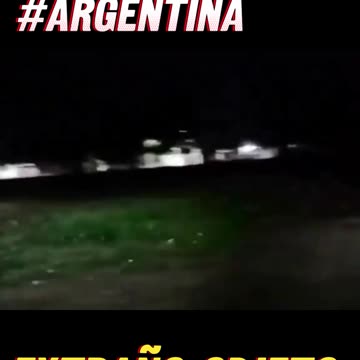 EXTRAÑO OBJETO VOLADOR ANOCHE EN ARGENTINA