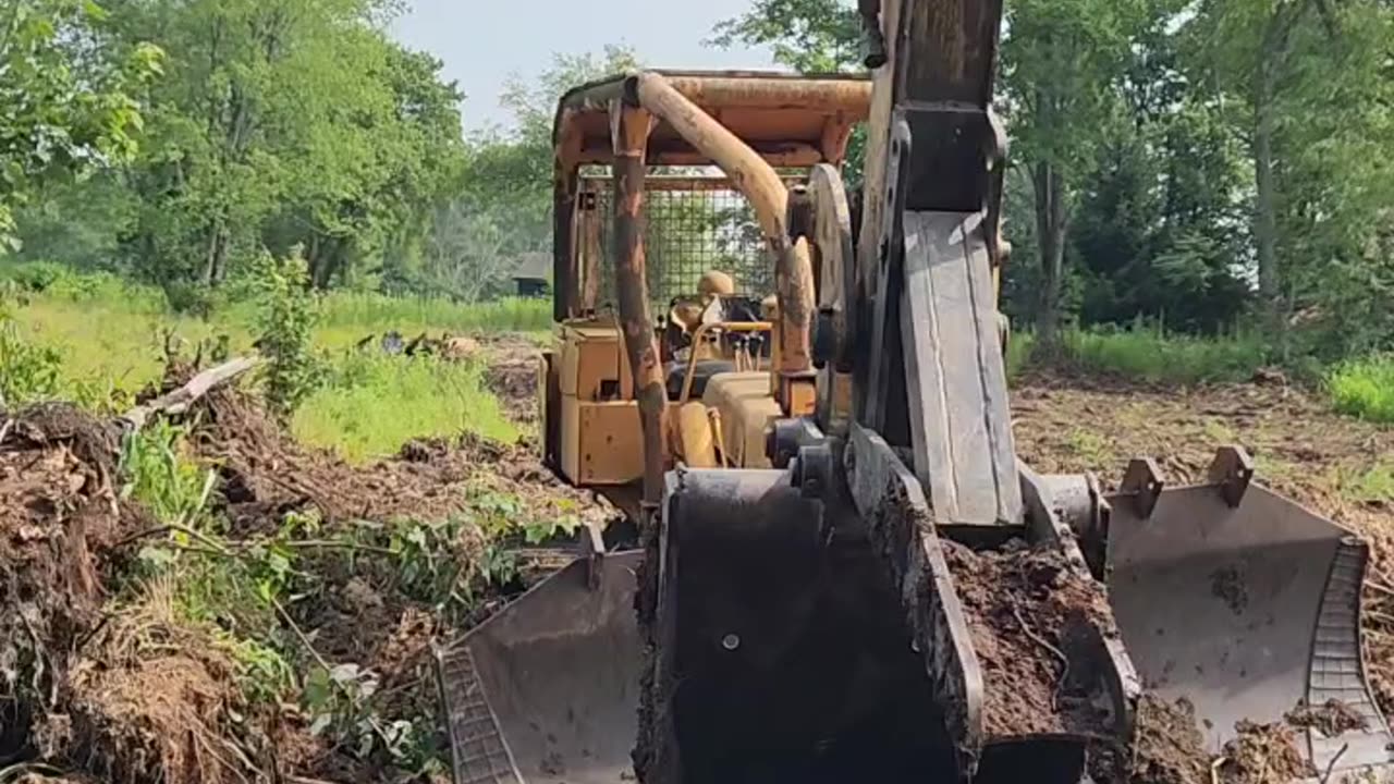 Stuck bulldozer