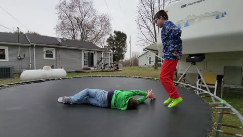 FLYING HIGH: TRAMPOLINE FUN !