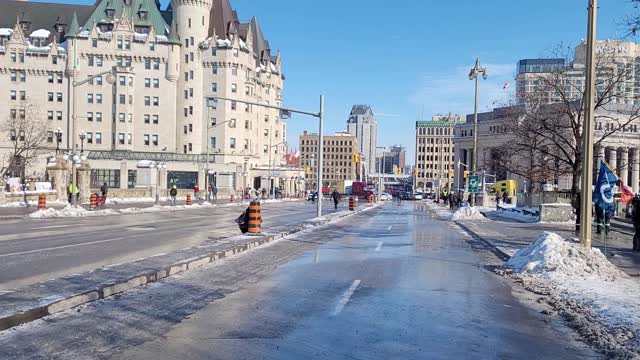 Freedom Protest Ottawa Feb.7 - dispelling the lie that the protest is noisy and overwhelms the city