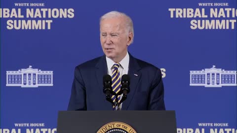 President Biden and VP Kamala Harris deliver remarks at the White House Tribal Nations Summit