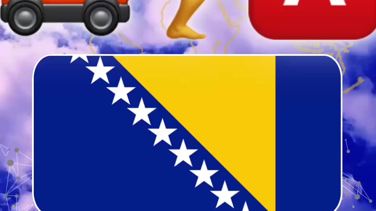 ⛳️🇧🇦Guess the Country by Emoji? | Country Quiz #quiz #shorts