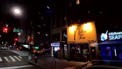 4K New York NYC ASMR Manhattan Queens Boro Borough at @ Night (04-06-2023) (6)