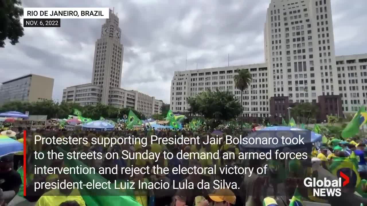 Supporters of Brazil’s Bolsonaro call on military after election loss, Lula backers celebrate win