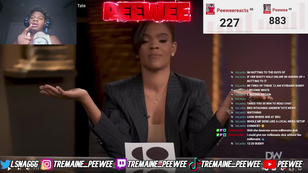 Peewee Reacts Candace Owens' Thoughts On Andrew Tate