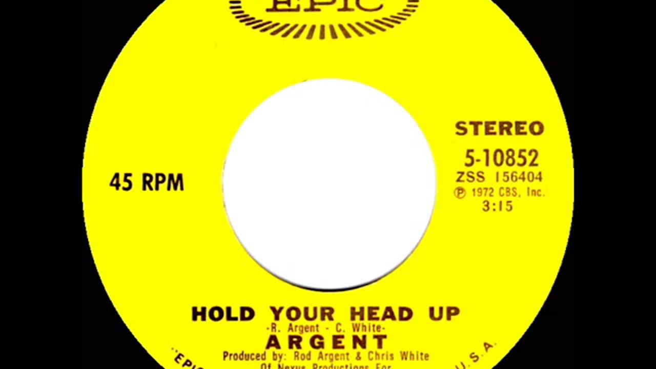 ARGENT--HOLD YOUR HEAD UP