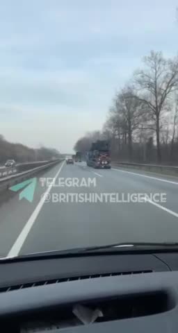 Missile Launchers Moving Through Poland