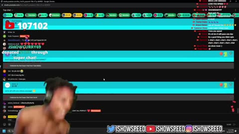 IShowSpeed talks about his accidental flashing incident