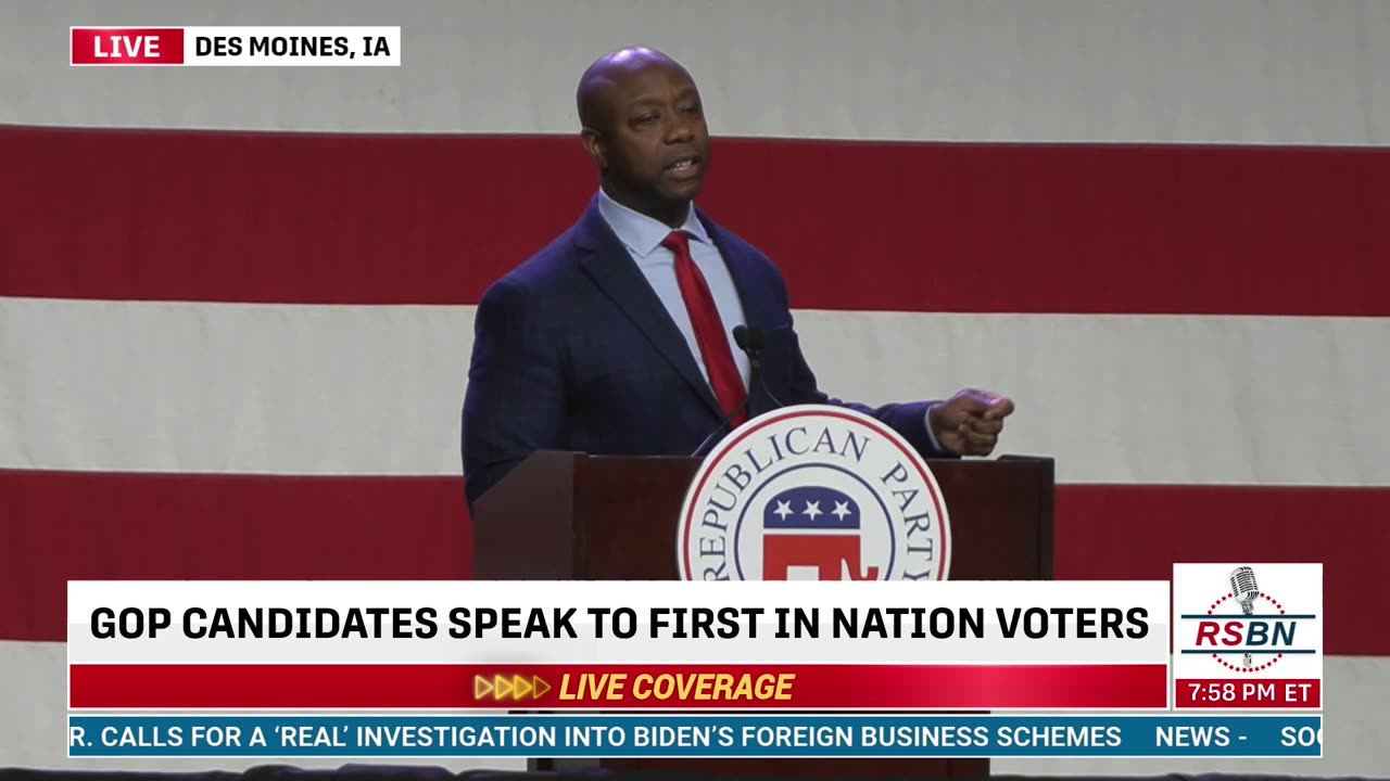 FULL SPEECH: Sen. Tim Scott at Lincoln Dinner in Des Moines, I.A. - 7/28/23