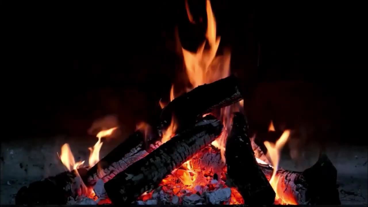 1 Rest and enjoy beautiful music with a fireplace