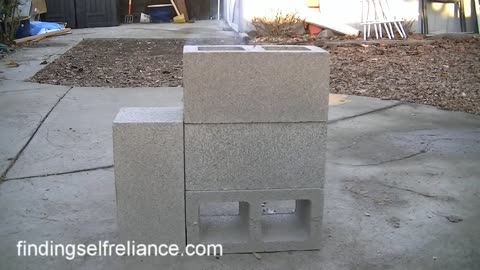 Simple brick stove to cook when no power is available