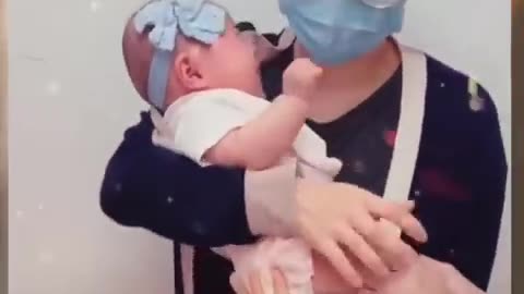 funny video of baby 😁😁😁