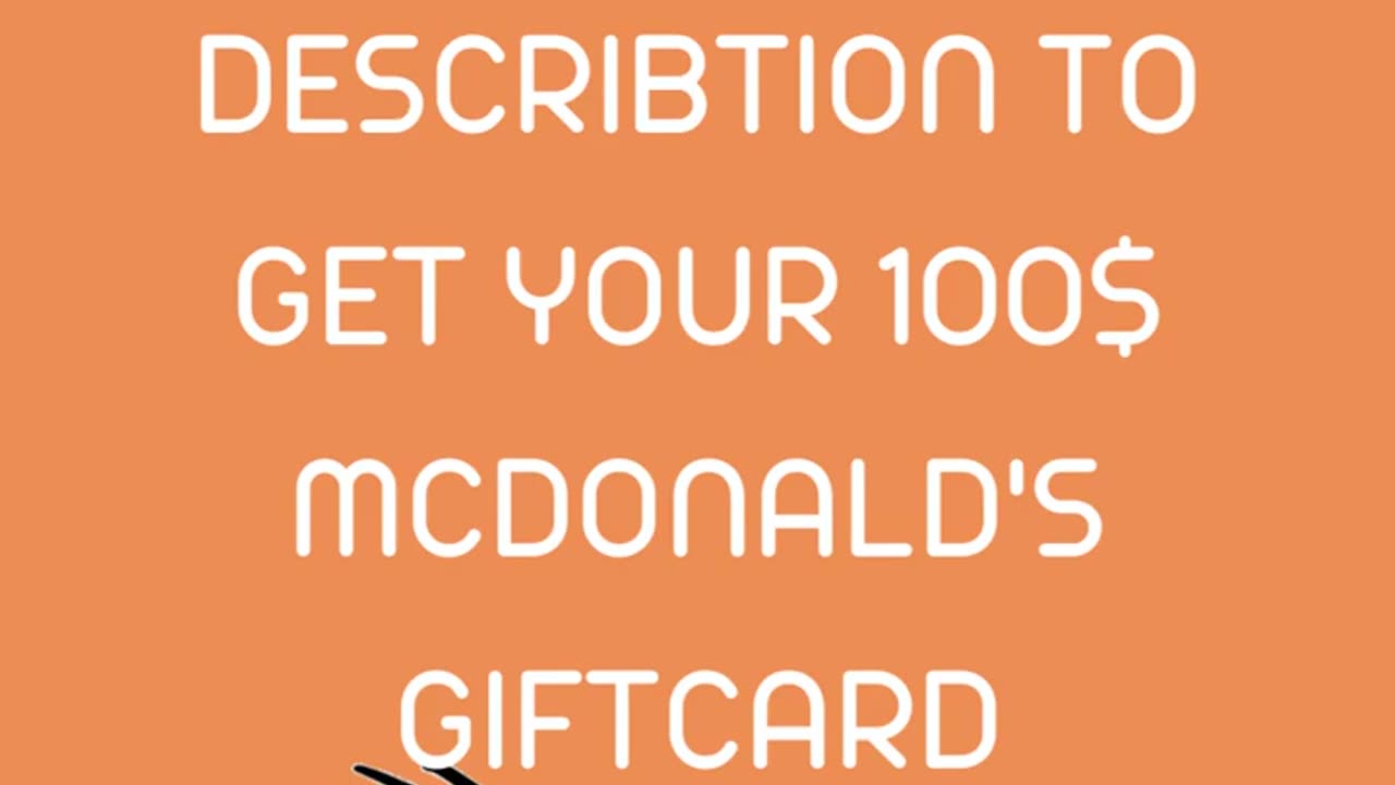 GET free McDonald's gift cards for free