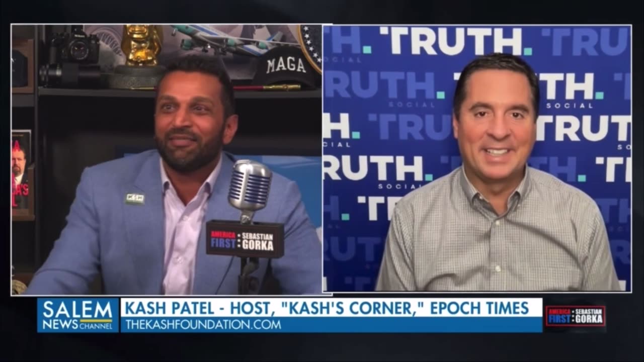 Kash Patel’s fuull interview with Devin Nunes. This is history in the making.