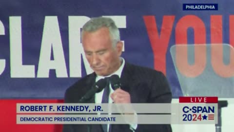 NOW - RFK Jr. is running for president as an independent.