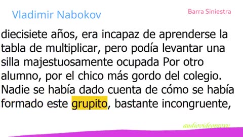 Vladimir Nabokov - Barra Siniestra 1/2