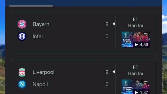 Hasil match day ke 6