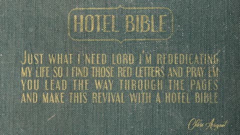 Chris August - Hotel Bible (LYRIC VIDEO)