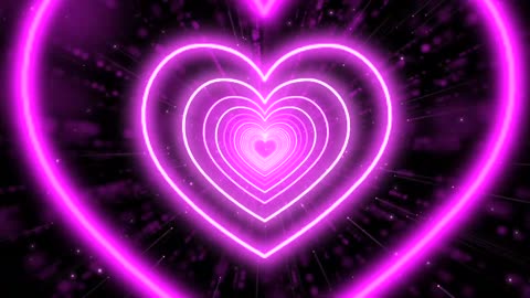 209. Background Video💖Heart Background Neon Heart Heart #sleep