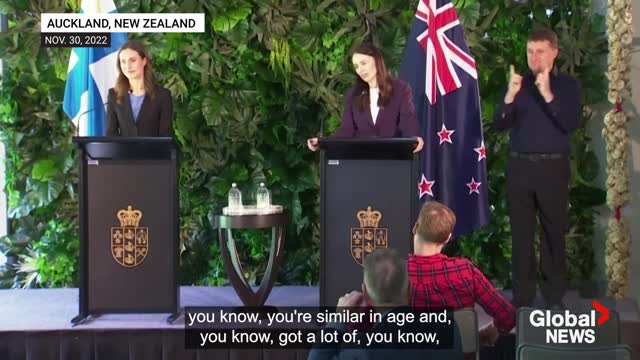 Ardern, Marin shoot down reporter's question on why they're meeting We are prime ministers