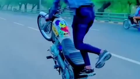 Allah jan 46👑 #stunt #ytshorts #wheeling #bike #foryou