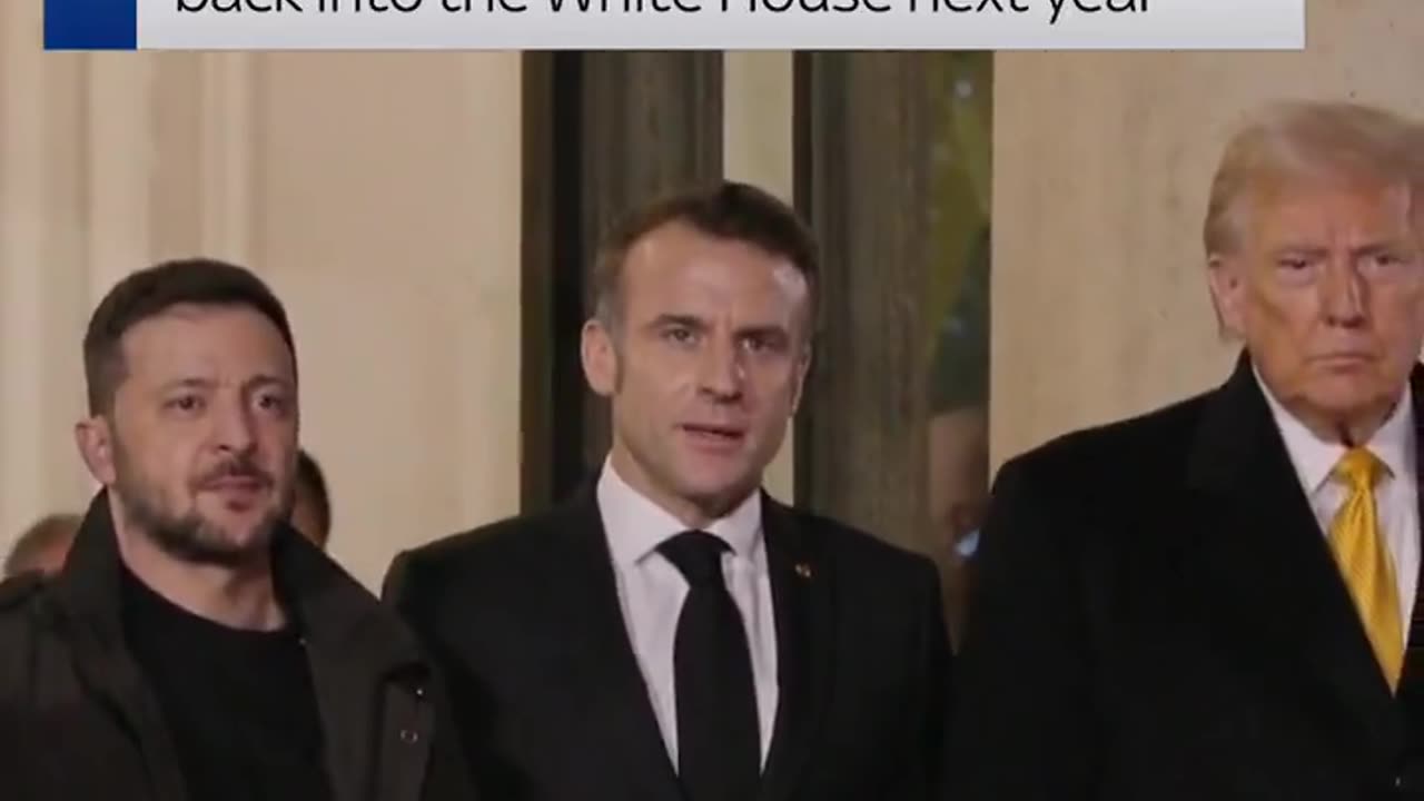 Trump, Zelenskyy, Macron in Historic Paris Meeting