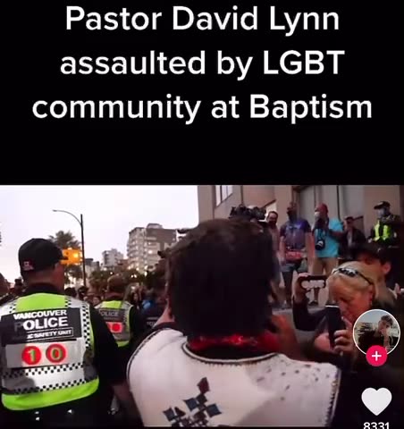 Pastor harassed during baptism