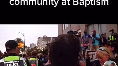 Pastor harassed during baptism
