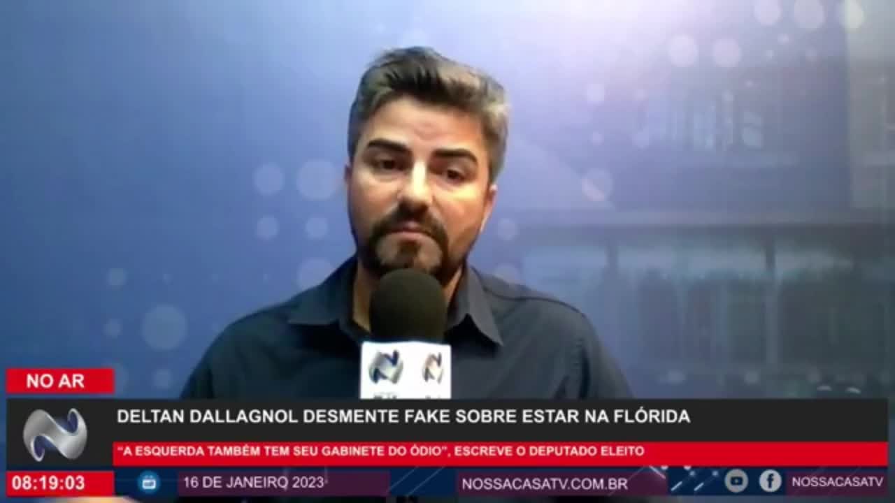 Deltan Dallagnol desmente fake sobre estar na Flórida