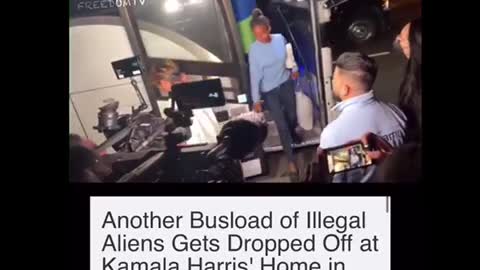 Illegals land on Vice Presidents Kamala Harris’s house