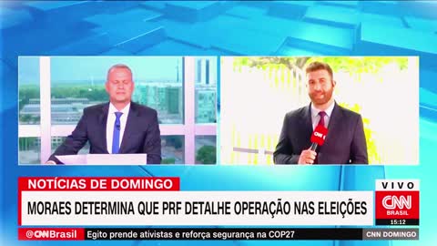 Moras manda PRF nomear pessoas para dois turnos de eleições CNN no domingo