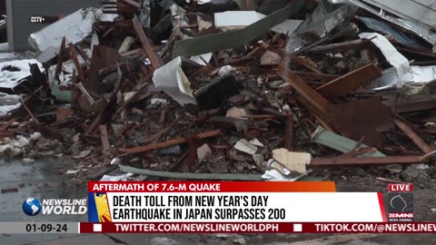 Death toll from New Year's day earthquake in Japan surpasses 200