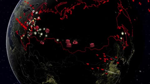 Russia and America nuclear war simulation