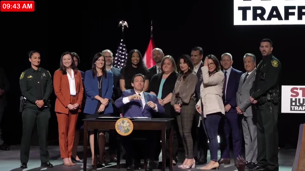 Gov DeSantis signs Anti-Human Trafficking Bill