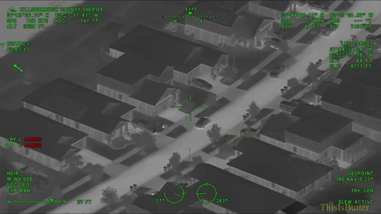 Police helicopter video captures Florida deputies chasing down home invasion suspects