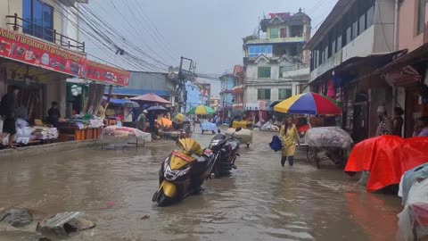 Flood at kapan Tarkari bazaar