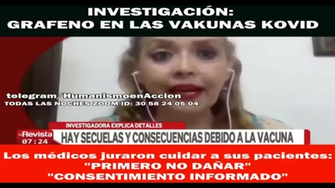 Vacunas con oxido de grafeno, fetos humanos, metales pesados, parasitos, etc ya en TV