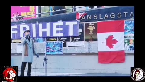 Mikael Cromsjö på Sergels Torg 20 februari 2022