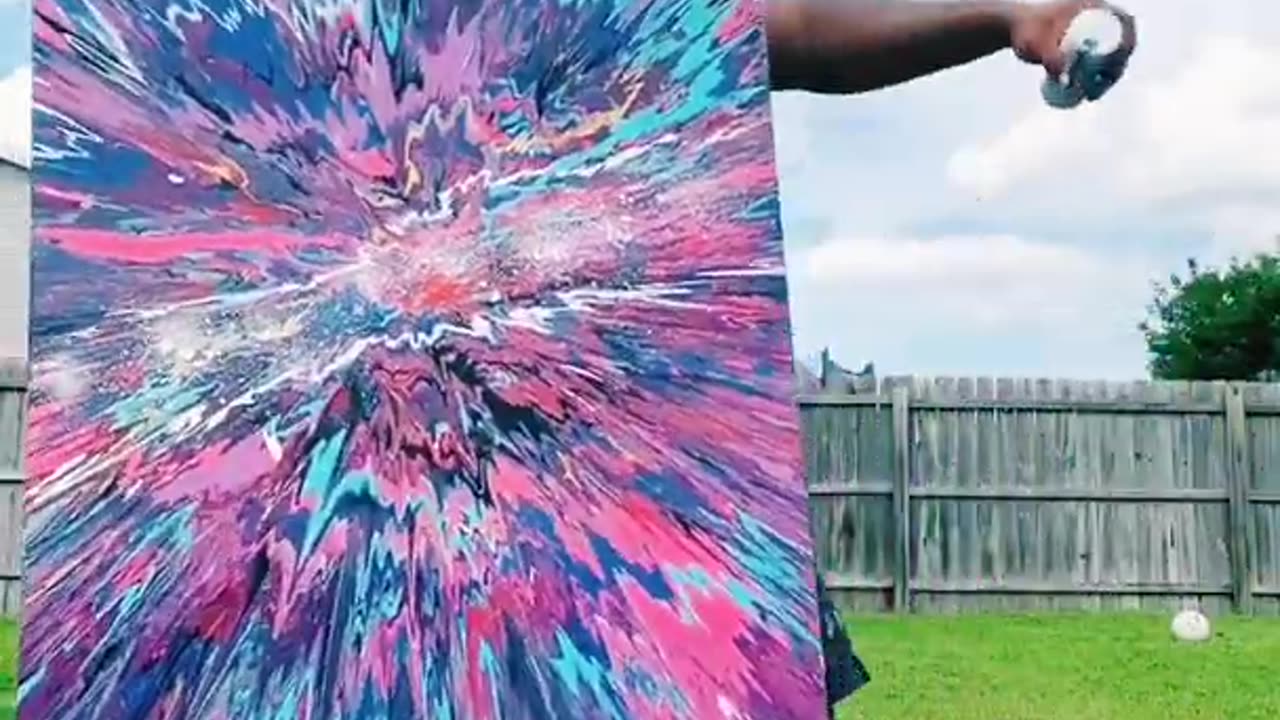 Spin Art Painting! The Best On YouTube! #Shorts #RumbleShorts