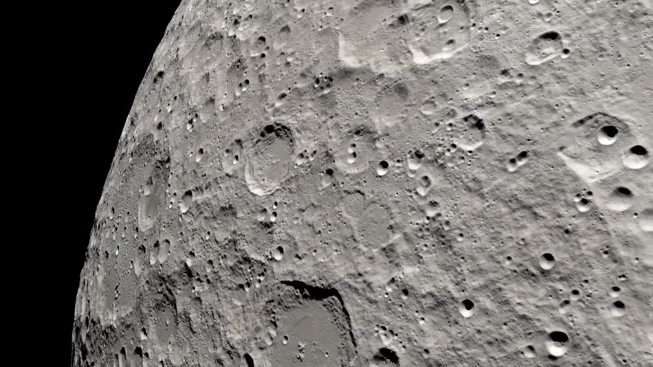 Apollo 13 Views of the Moon High 4k Video