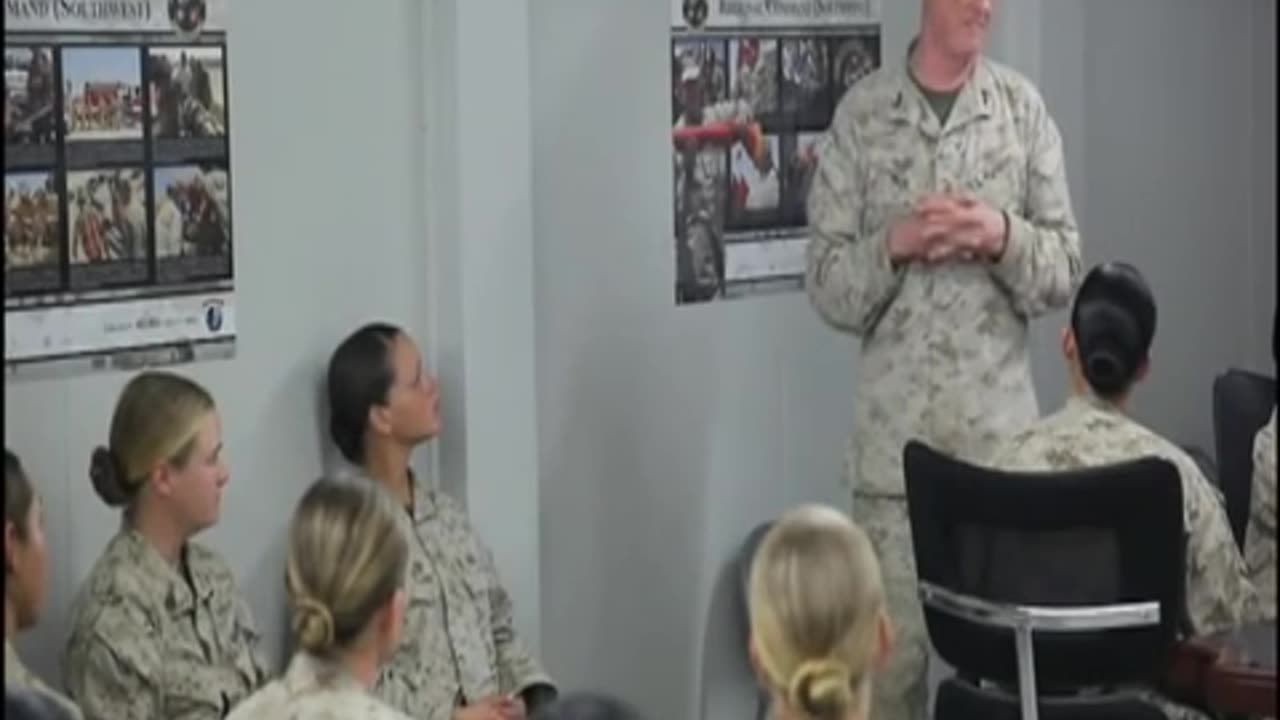 Maj Gen RIchard Mills talks to Female Engagement Team Part 2
