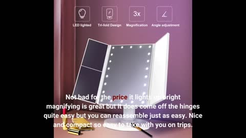 Makeup Mirror Misiki Rechargeable #Vanity Mirror with Lights-Overview