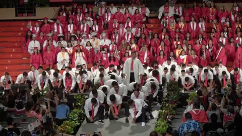 Kahuku High Graduation Haka in 4K